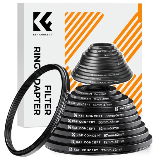 K&F Concept 11 in 1 Step Down Ring Set K&F Concept 11 in 1 Step Down Ring Set